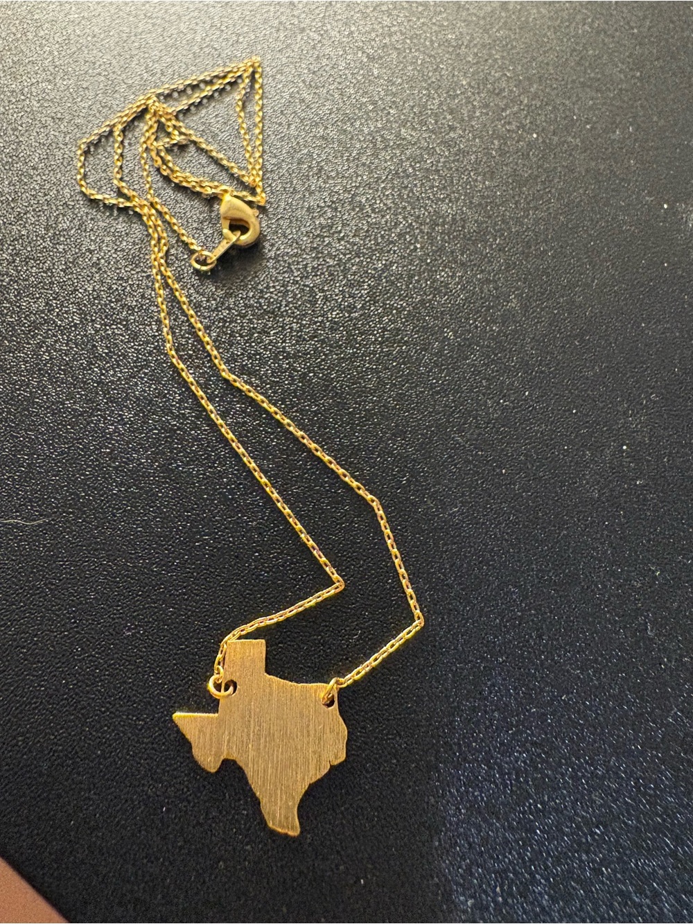 Gold Texas State Pendant Necklace - Women Jewelry